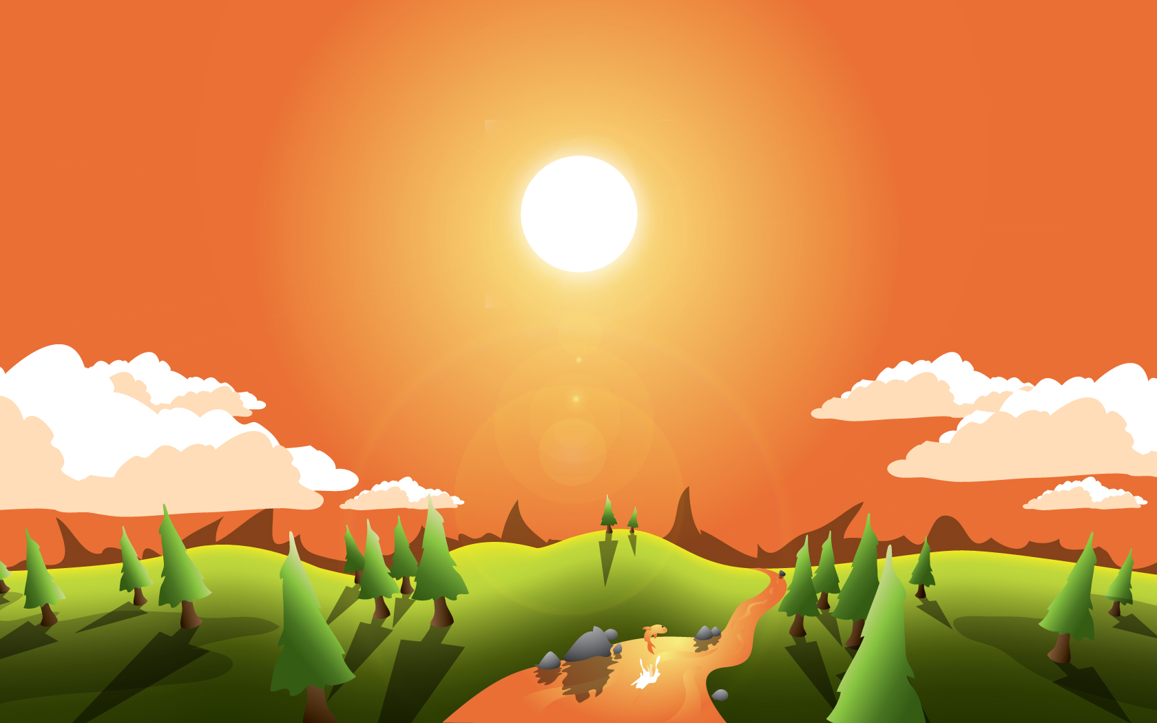 10 Scenic Vector Landscapes