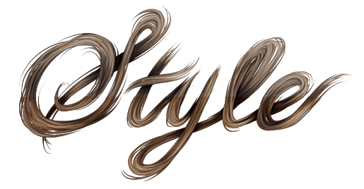 Create a Stylish, Vector Hair Typography Illustration ...